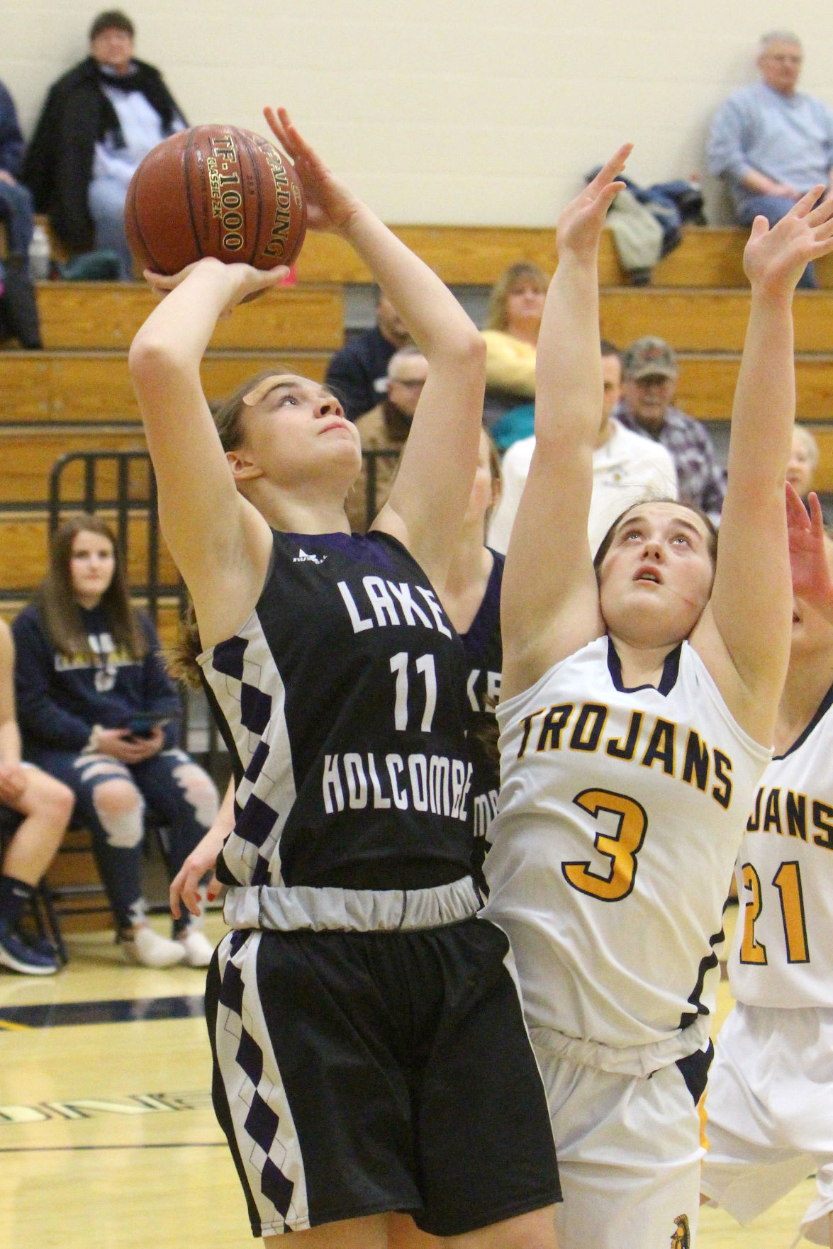 Lake Holcombe at New Auburn girls basketball 2-14-19